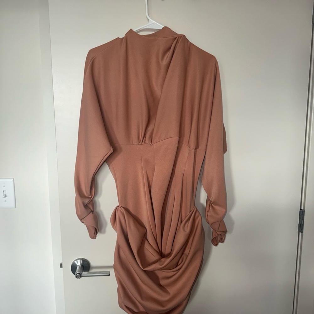 ASOS Long Sleeve Pink/Mauve Dress